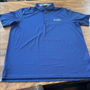 Greyson Navy Striped Polo Shirt